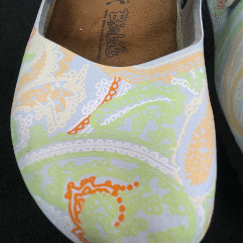 Birkenstock light blue - colorful Paisley Mules   ( 0098 ) - Picture 5 of 11